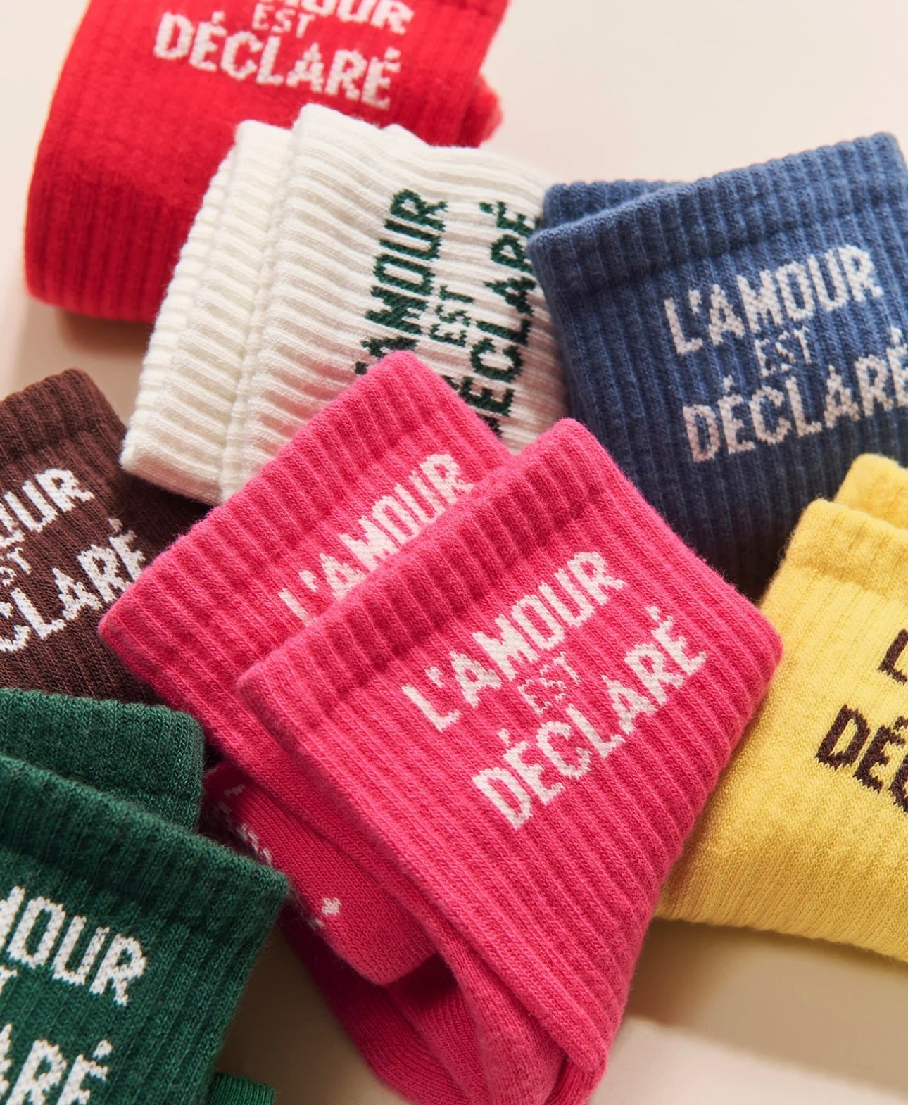 Socks “L’Amour est déclaré” Women/Men Blue