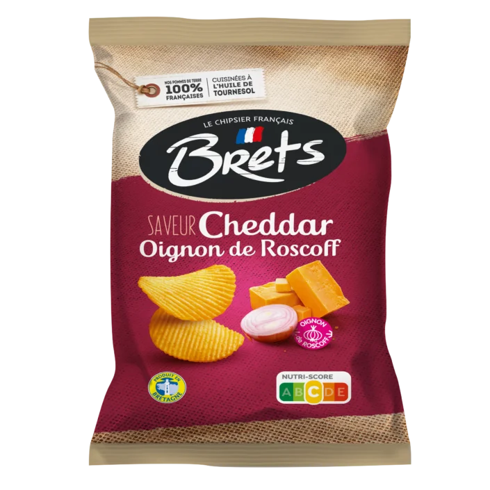 Potato Chips Cheddar onion 125g - Brets