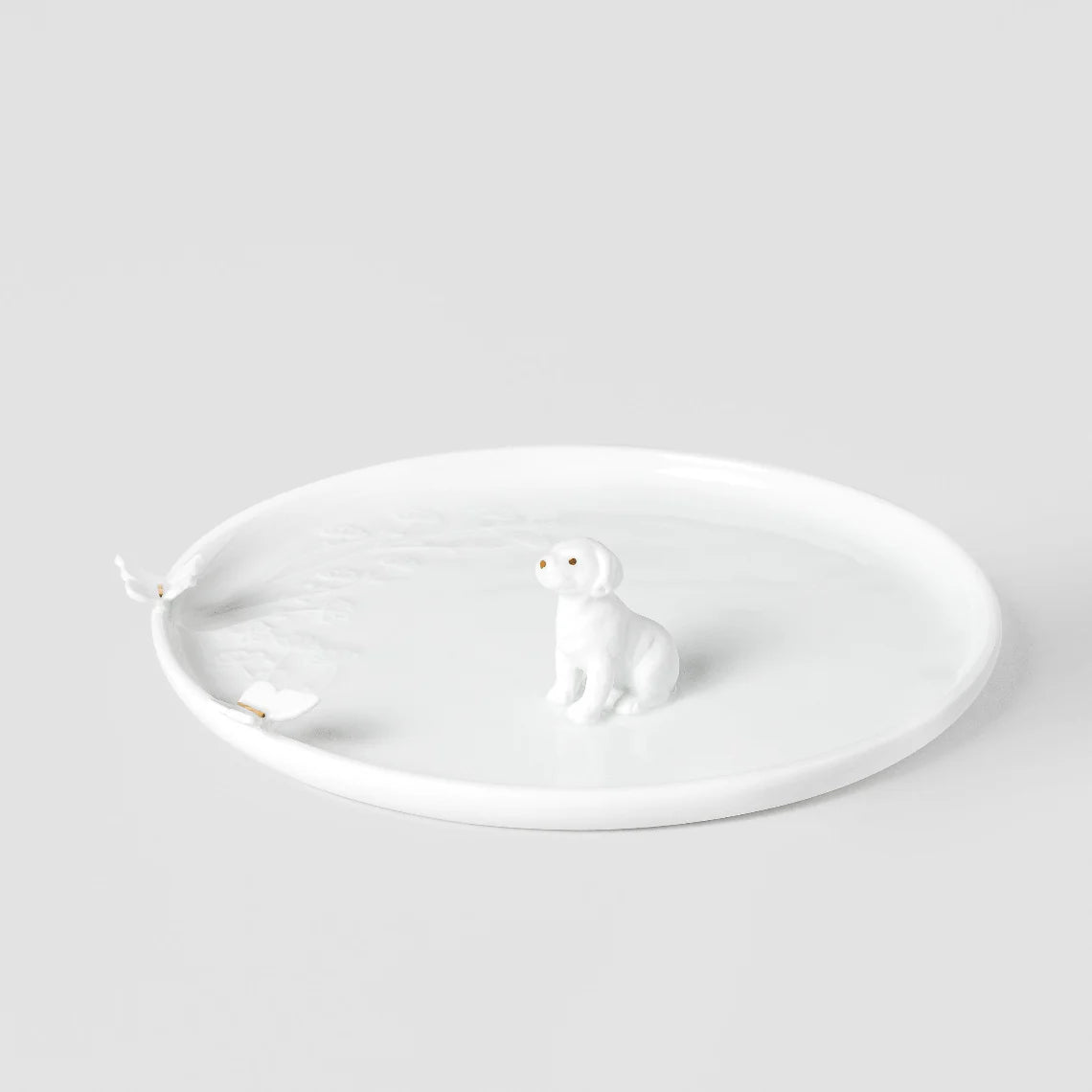 Porcelain Stories Decorative Plate Puppy