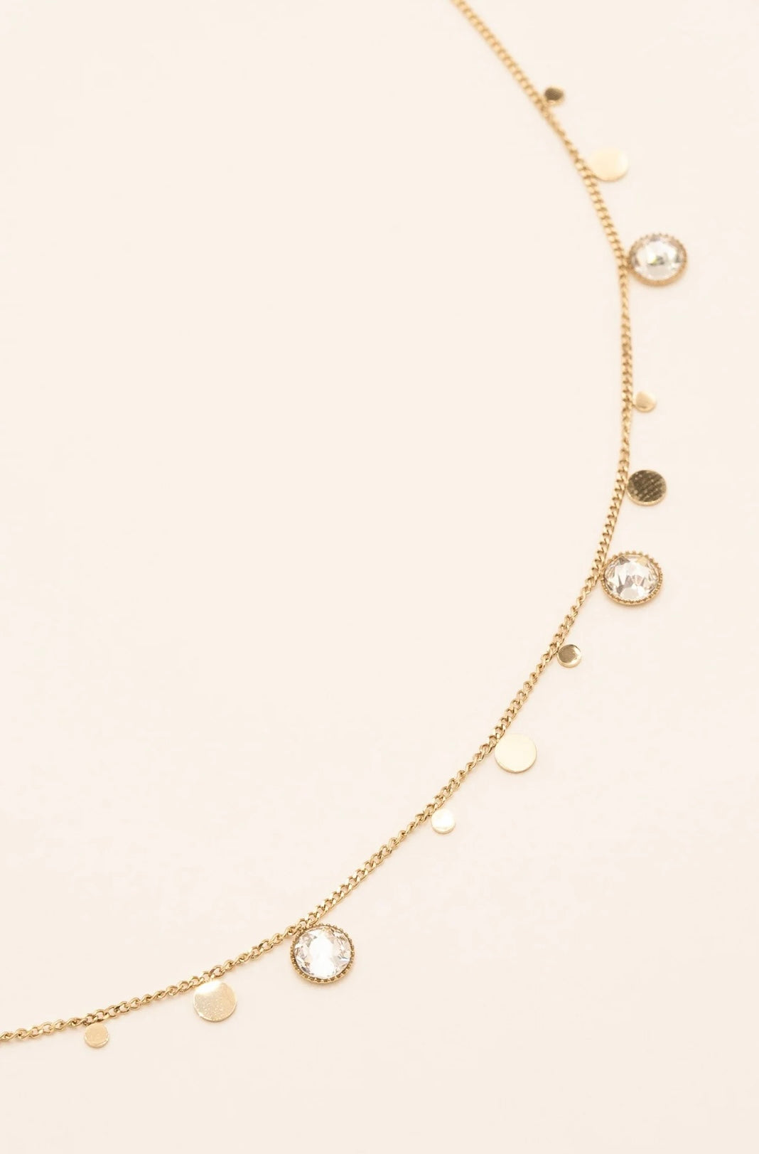 Khalissa Necklace Gold Crystals