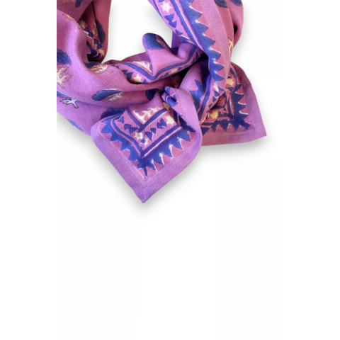 Big Scarf Latika - Florets Fushia
