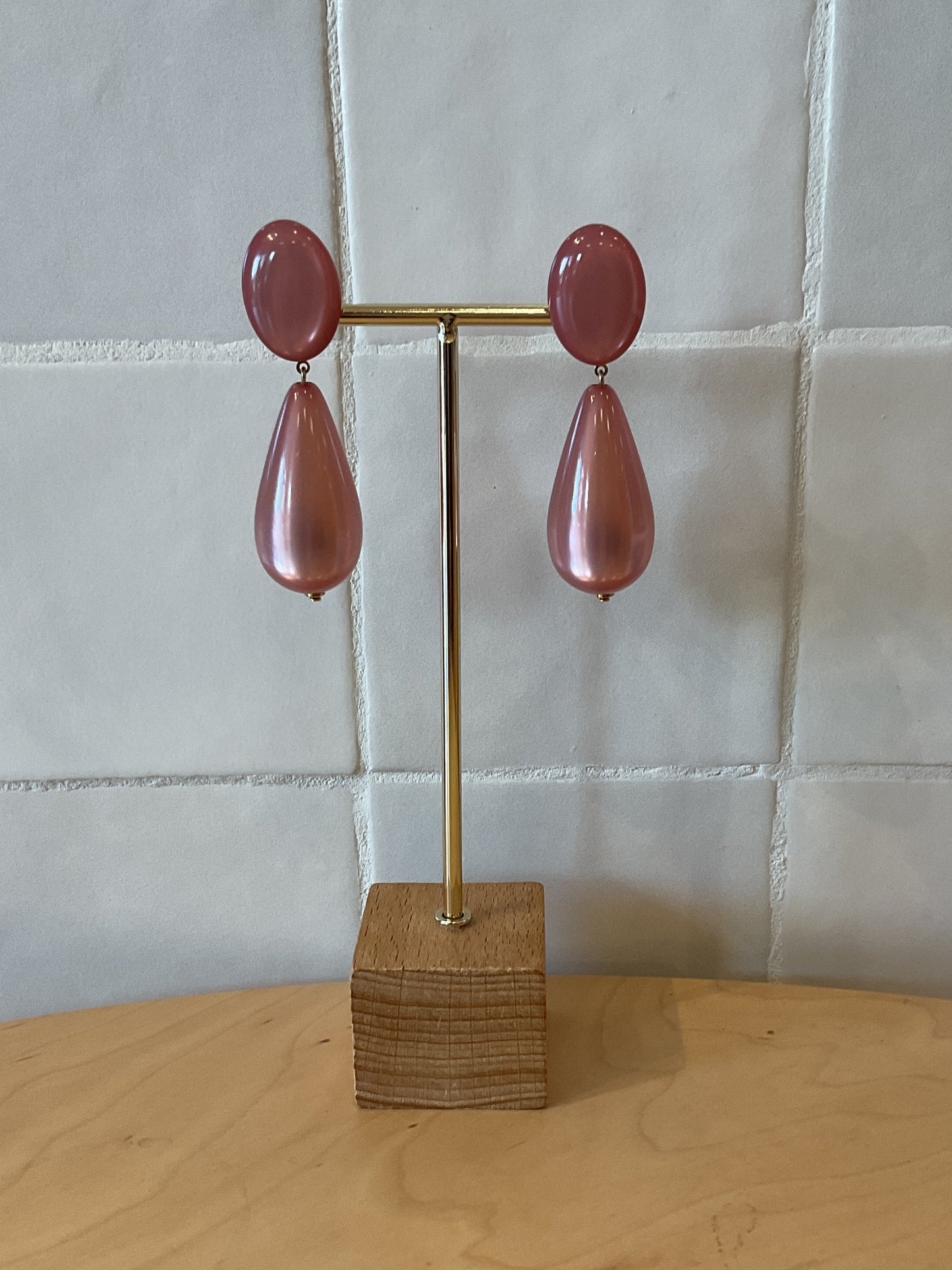 Cayenne S Pierced Earrings Old Pink