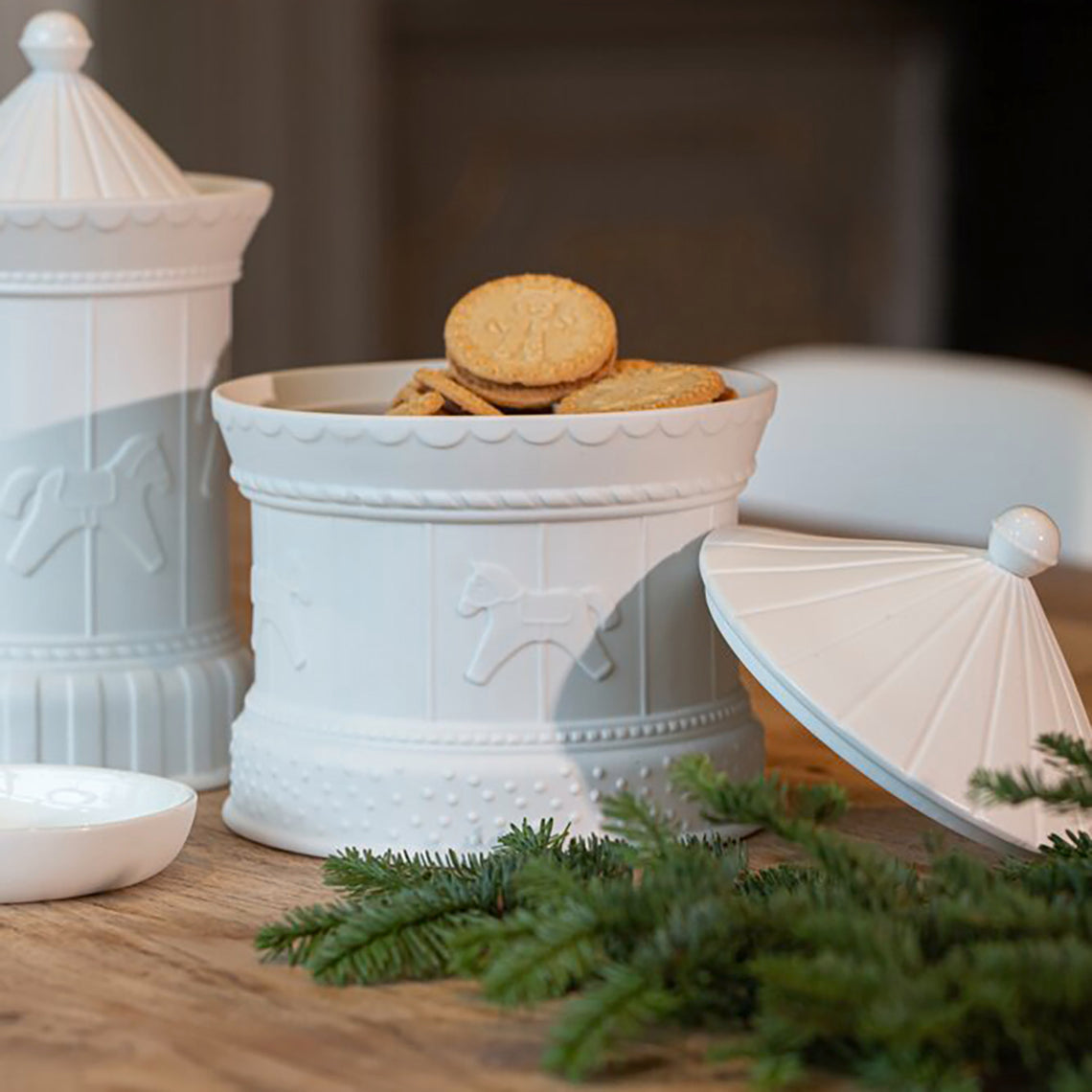 Large Carousel Container with lid