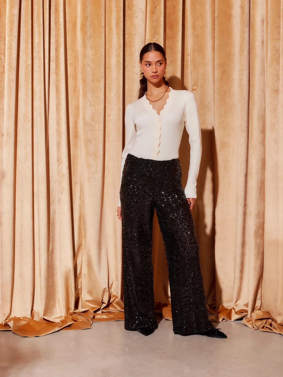 Poppy Pants Sparkling Black