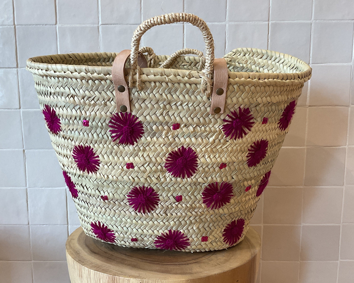 Moroccan Basket Multi Stars and Sequins