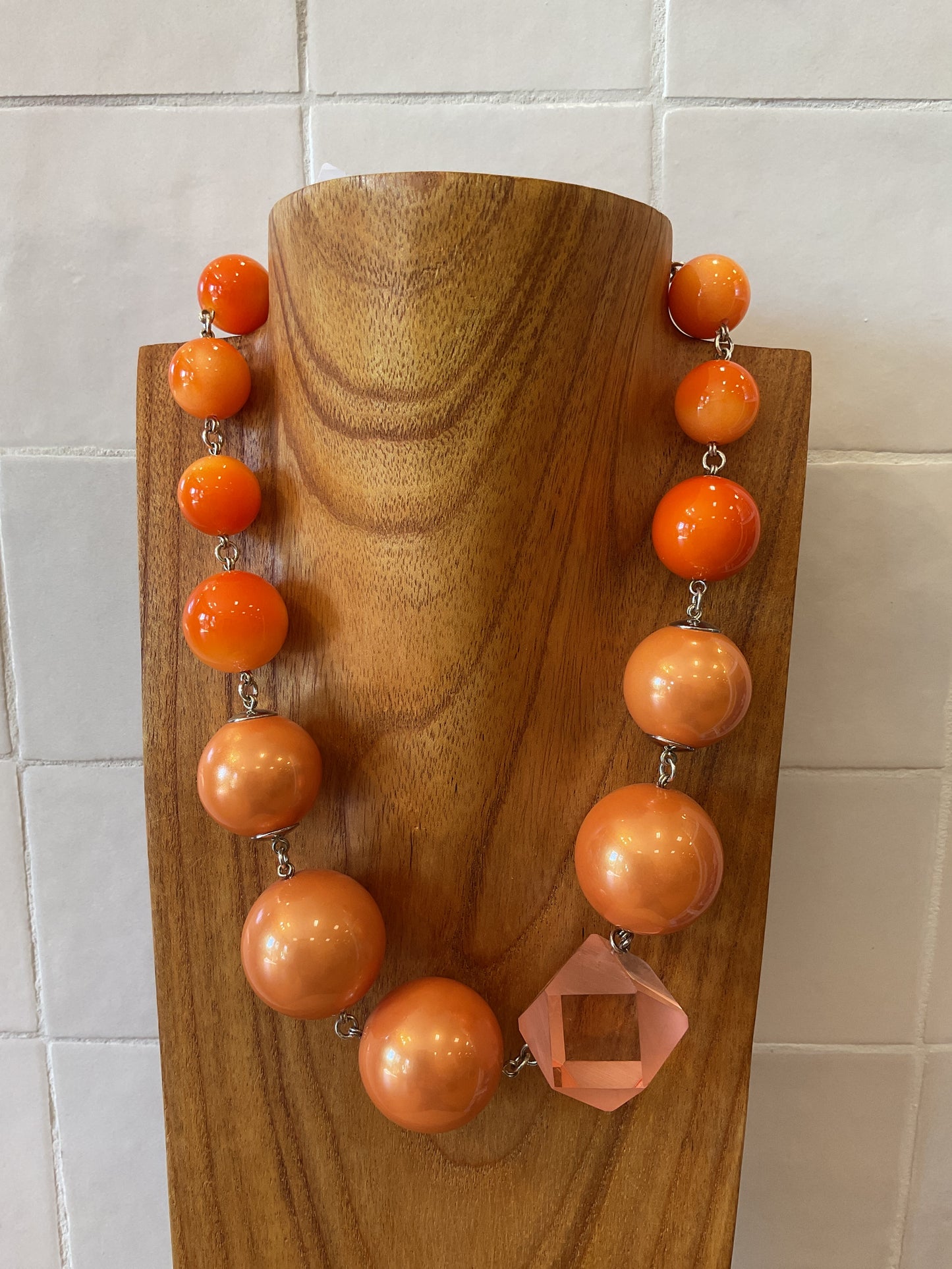 Pearl Orange Necklace - Francine Bramli