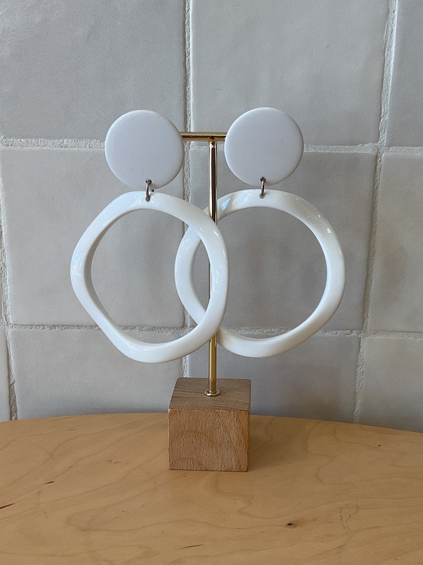 Coline Earrings white