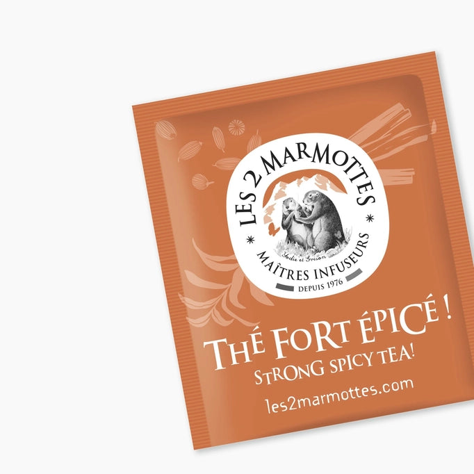 LES 2 MARMOTTES INFUSION THÉ FORT ÉPICÉ Black Chaï Organic