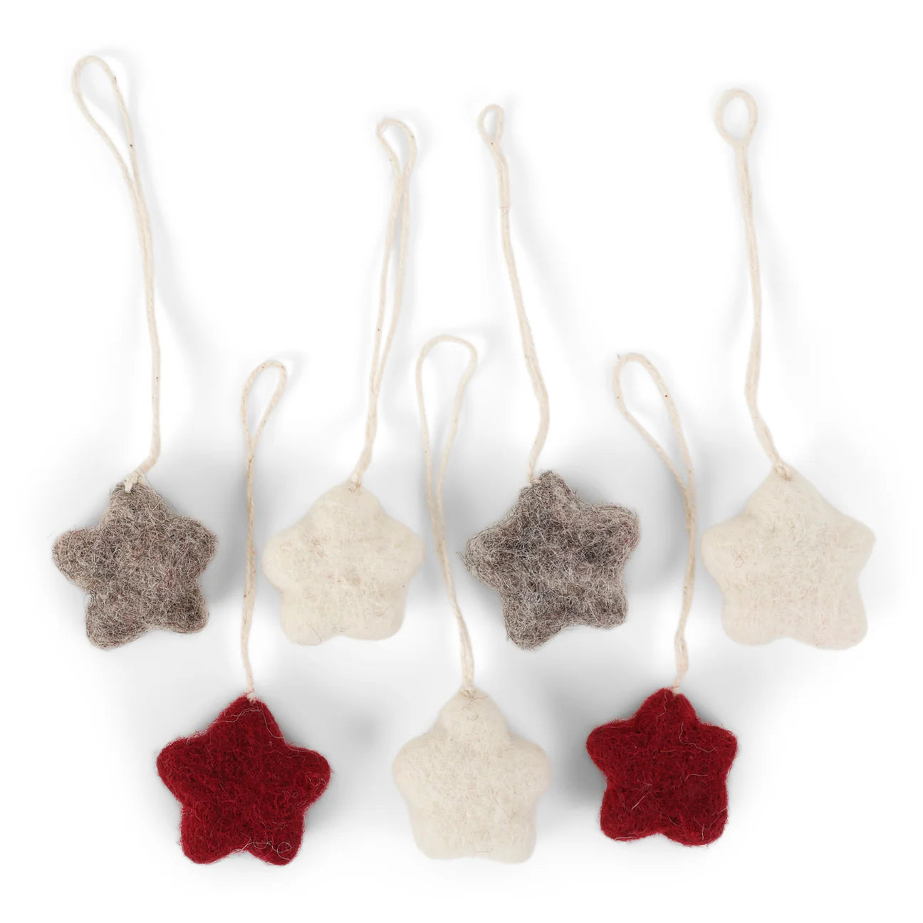 Stars mix set of 7 ornament