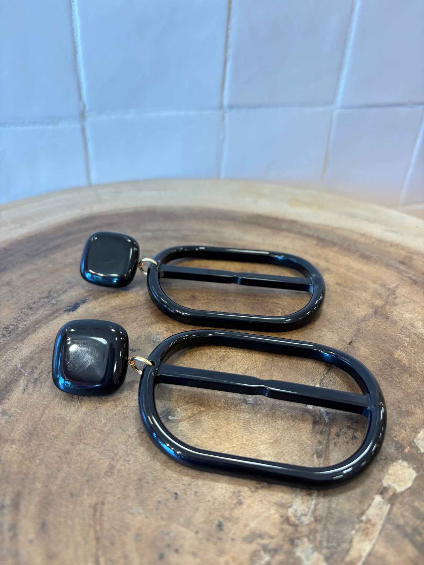Holly Black earrings