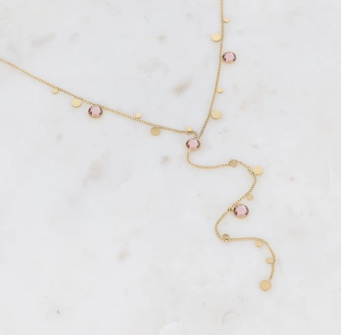 Khalissa Y Necklace Gold