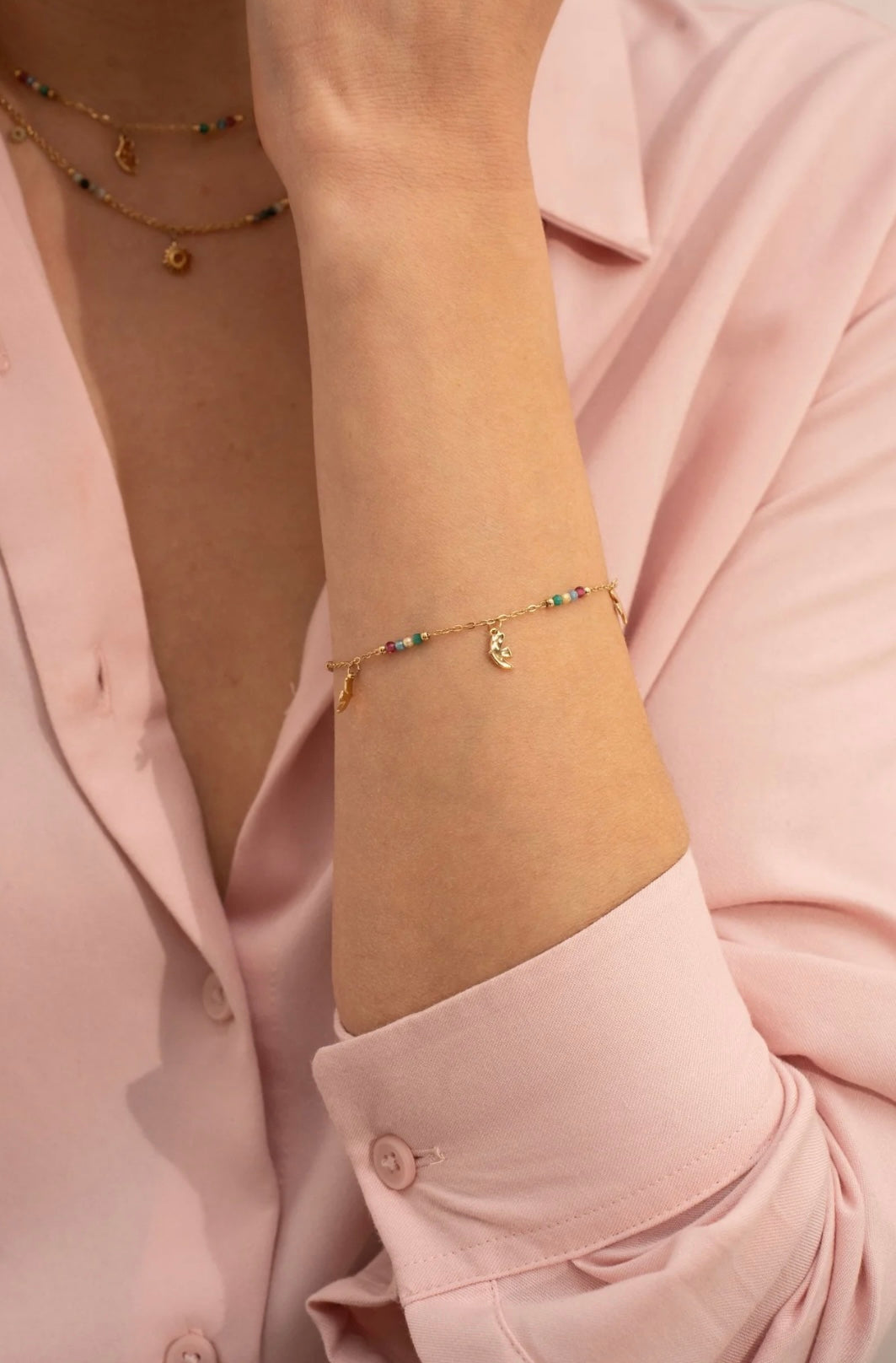 Phaedra Bracelet Birds Gold