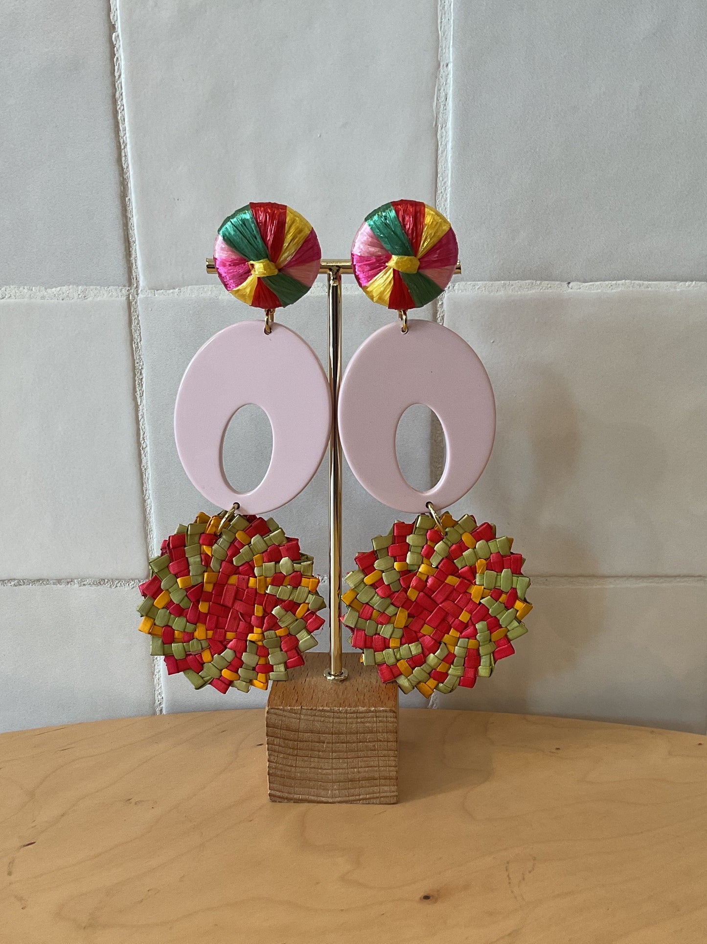 Evane Earrings Pink
