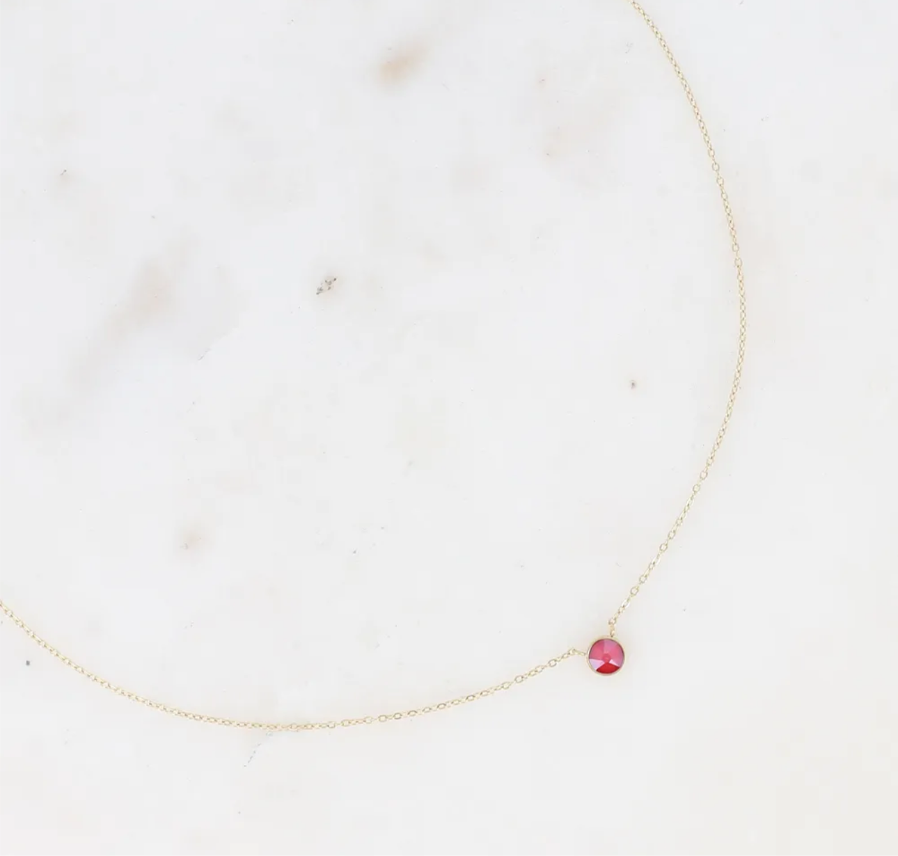Sohan Necklace Gold Swarovski Crystal