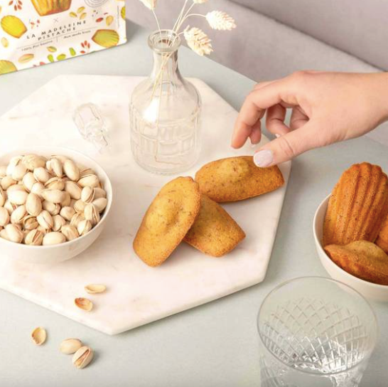 French Pistachio Madeleines Maison Colibri