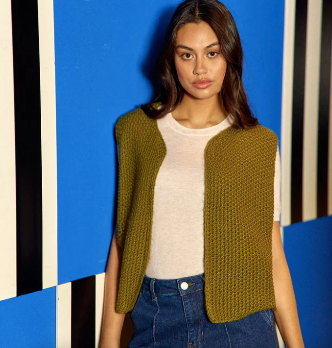 Crea Cardigan Olive green