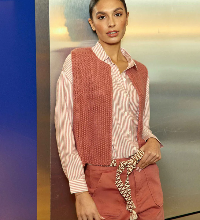 Crea Cardigan Old Pink