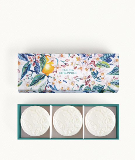 Fleur de citronnier set of 3 soaps box (Flower of lemon tree) - Fragonard
