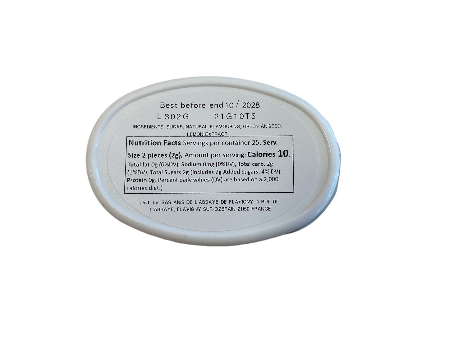 Oval Tin Eucalyptus Organic Anis de Flavigny