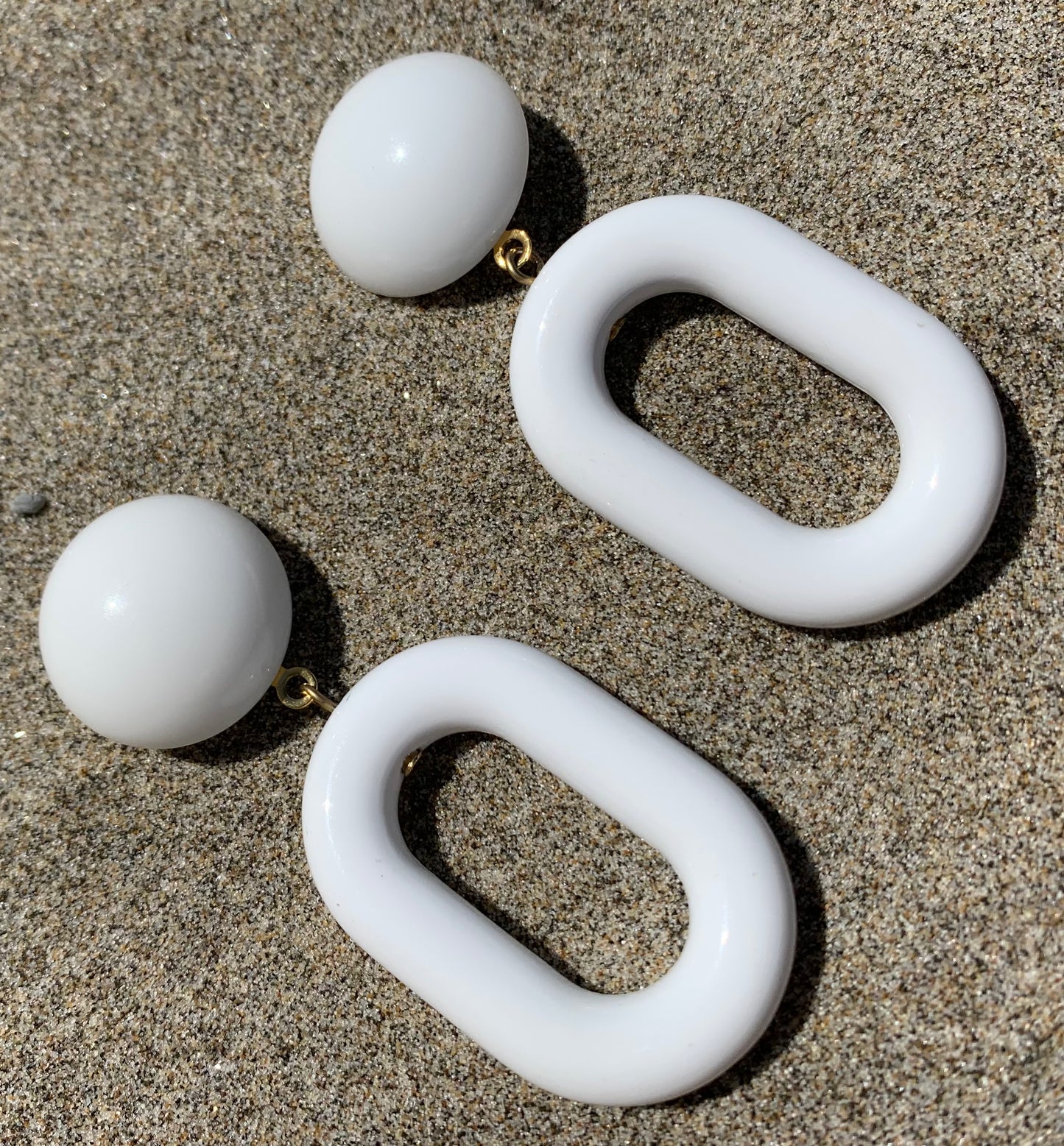 Anthemis Earrings White - Francine Bramli