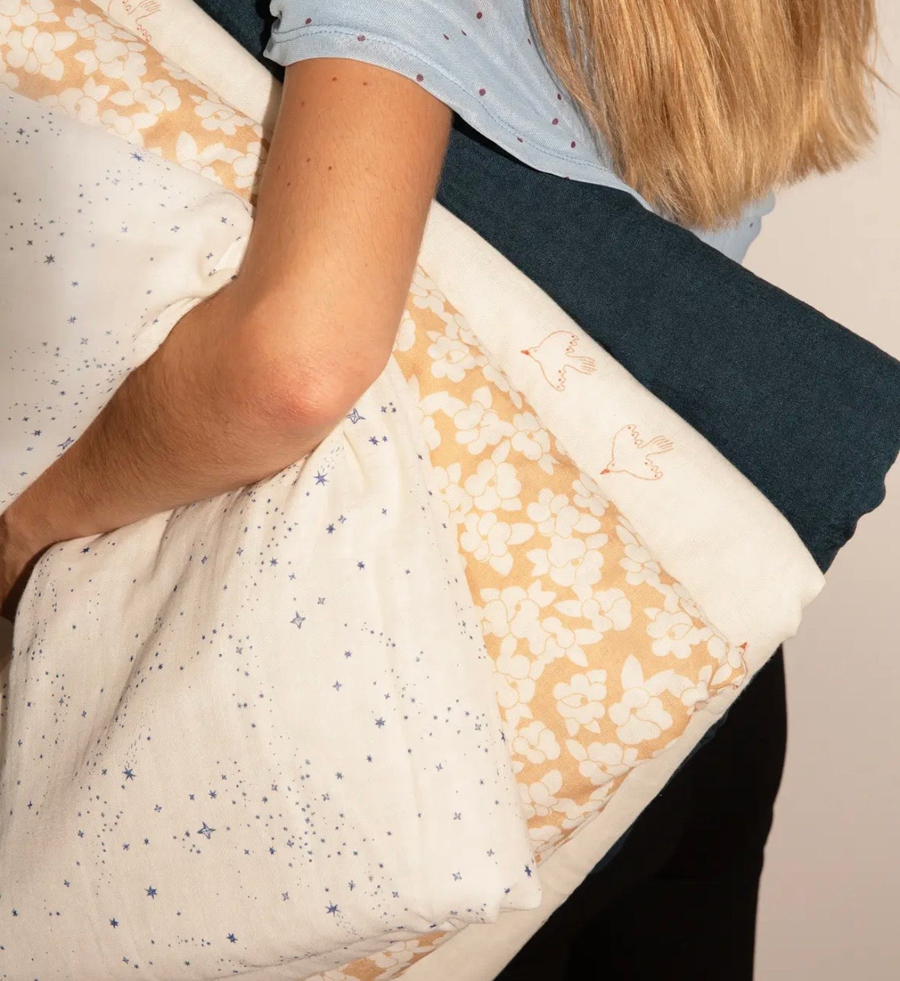 Wabi Sabi Baby blanket Washed double Muslin - Blossom