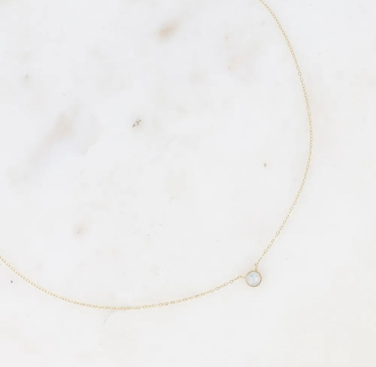 Sohan Necklace Gold Swarovski Crystal