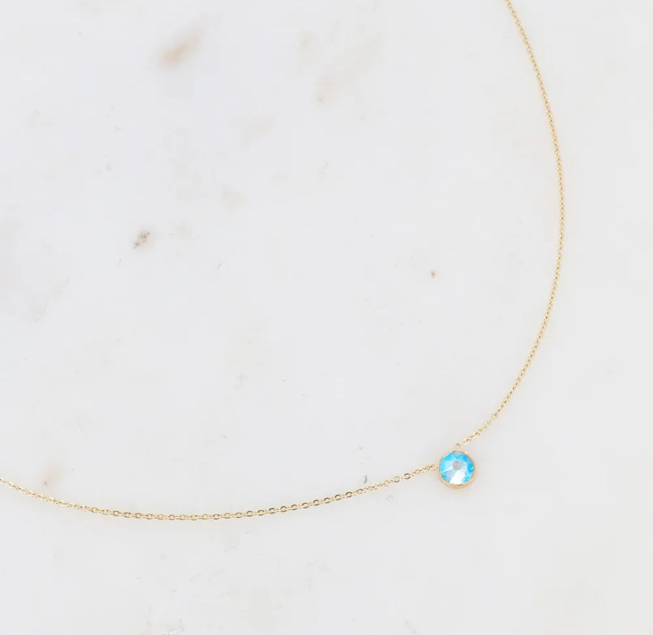 Sohan Necklace Gold Swarovski Crystal