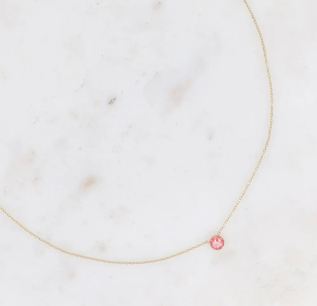 Sohan Necklace Gold Swarovski Crystal