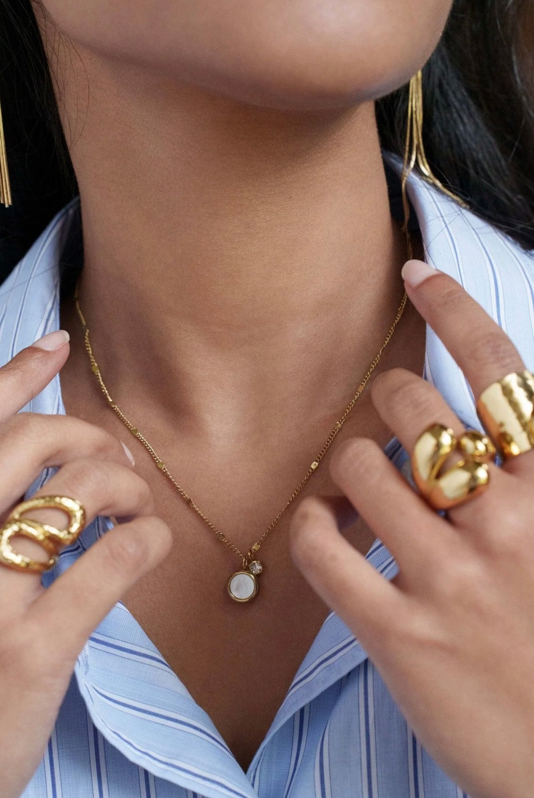 Edna Necklace Gold