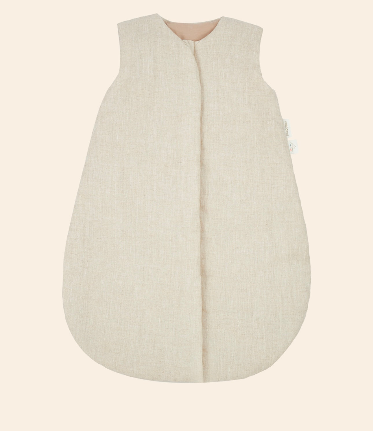 French Linen Mid-Warm sleeping bag 0-6 Months- Greige