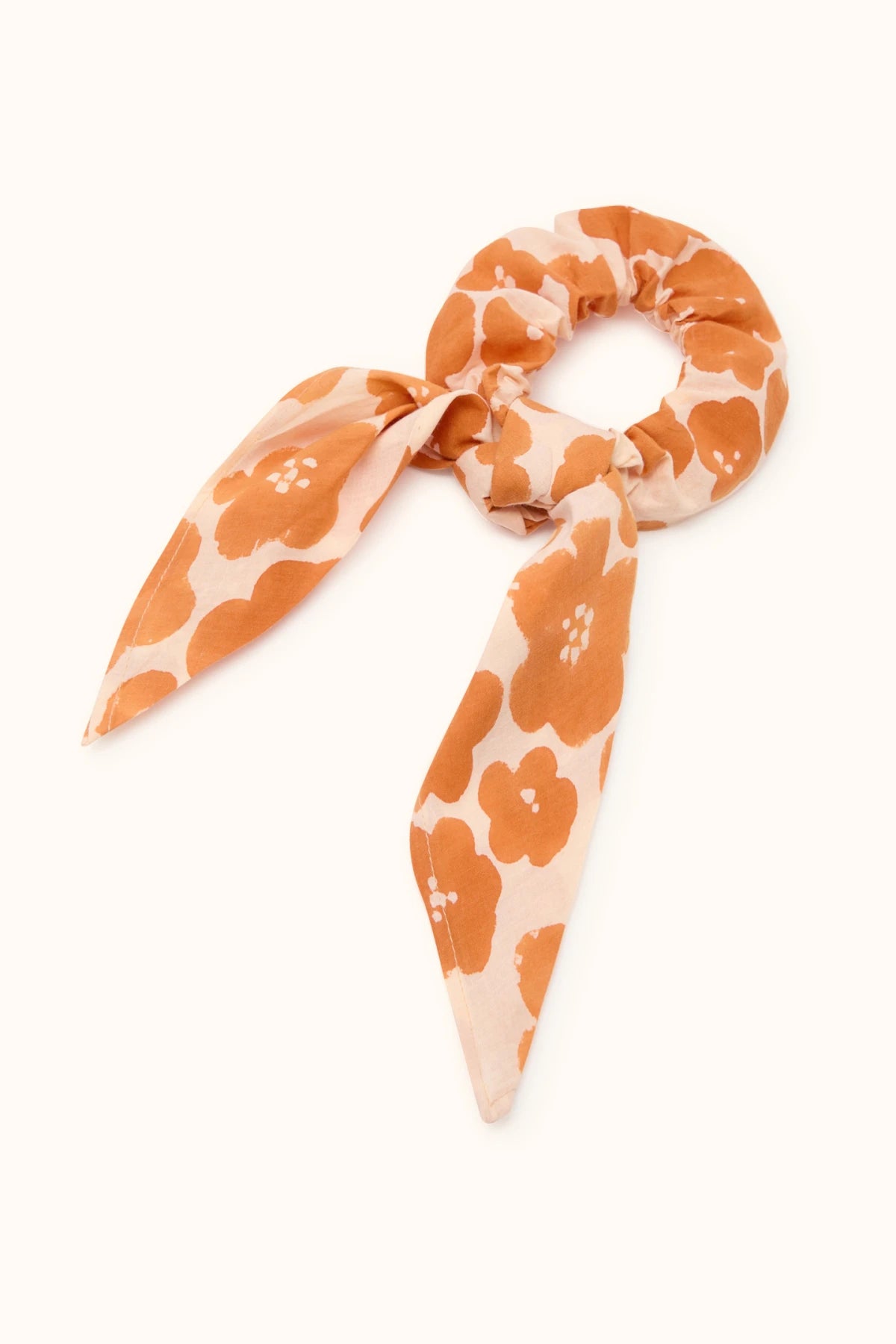 Scarf Hair Scrunchies Mano - Flora Bold Orange