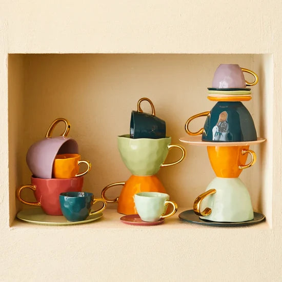 Good Morning Cappuccino/Tea Floral Art Limelight 108073