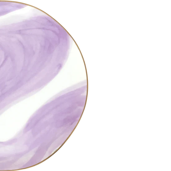 Good Morning Plate Emerald Violet 106615