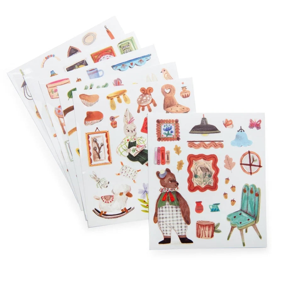 Coloring Book Stickers - The Minouchkas
