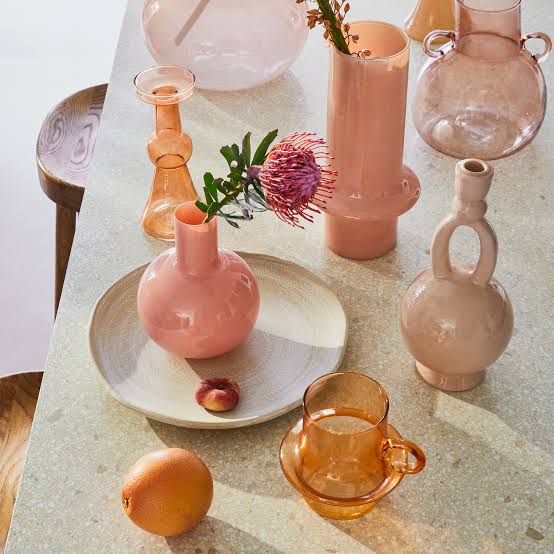 Peach Light Pink Vase 107038