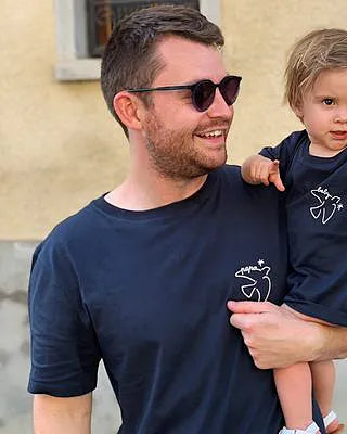 Tee-Shirt “Papa Bird” Navy