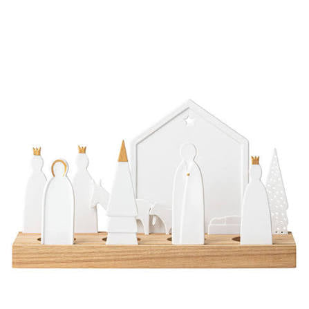 Nativity Tealight Holder Noel Porcelain
