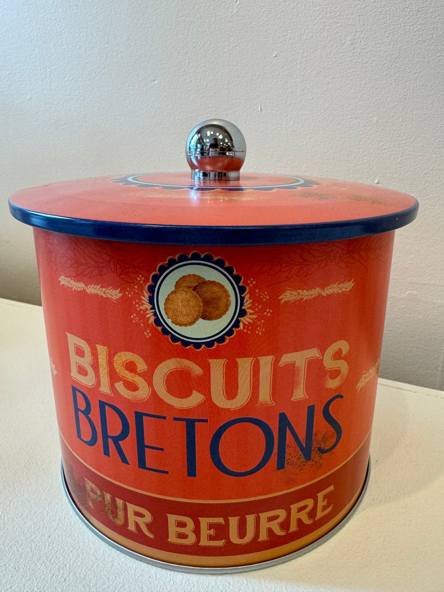 Palets Biscuits Breton Round Tin Maison Peltier