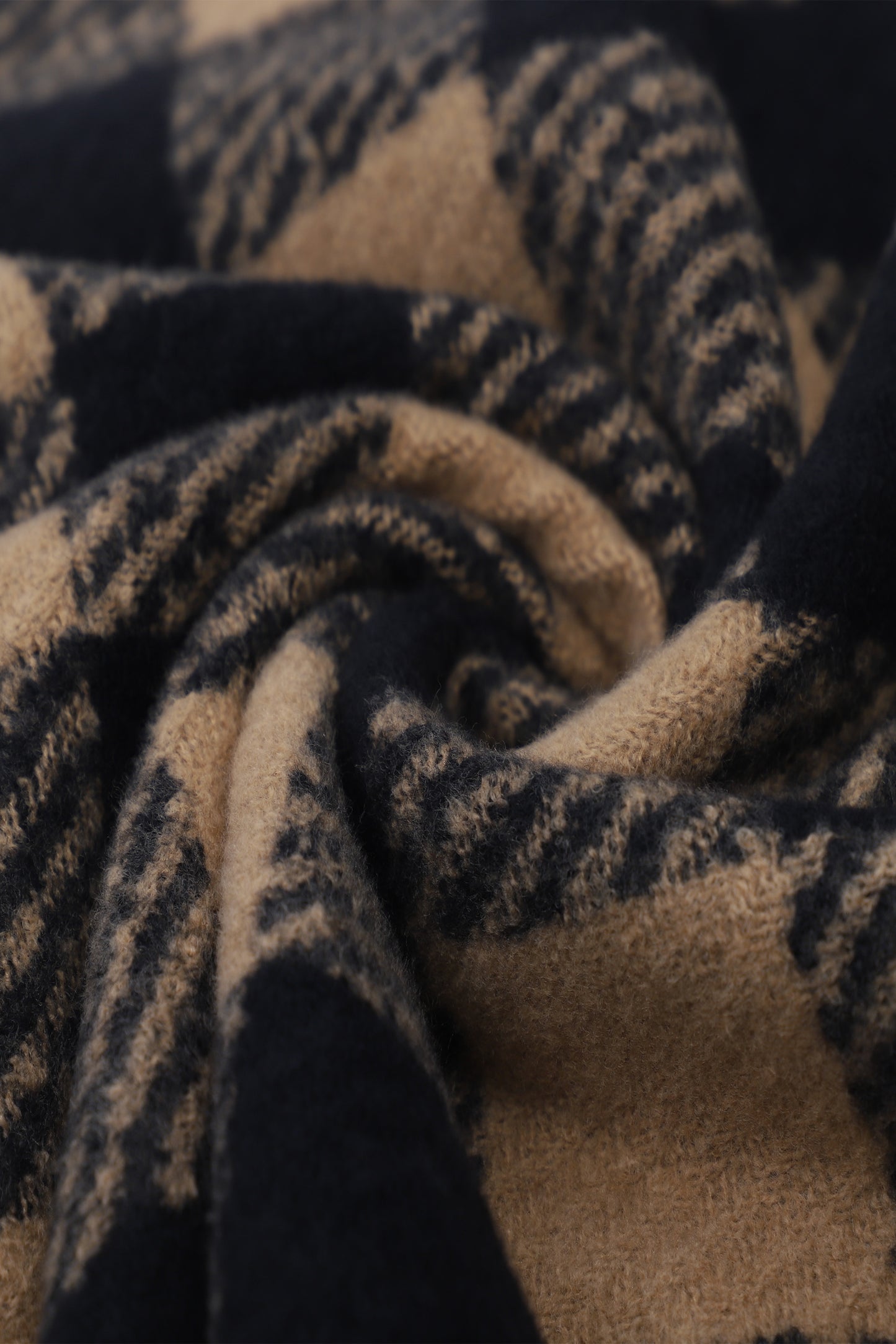 Long Scarf Camel & Black