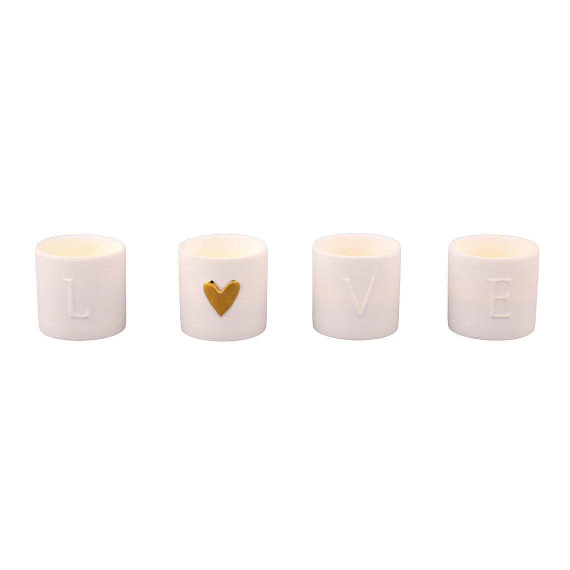 Love Tealight Holders - Set Of 4 R14343