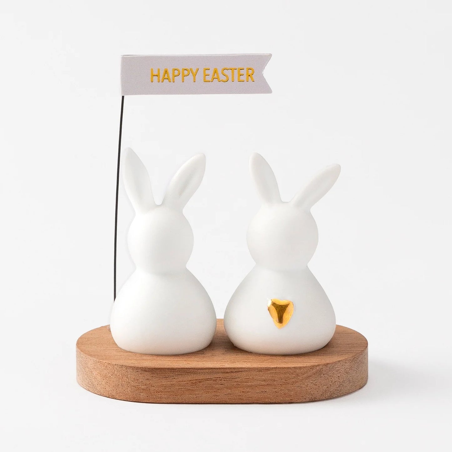 Easter Bunny Greetings Porcelain Figurines - R17463