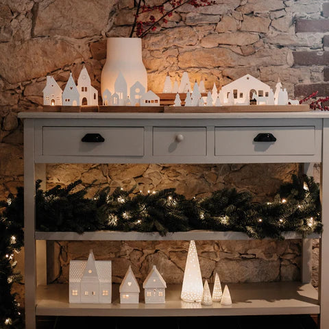 Fir Trees LED Lit With Pattern - grand - R89867