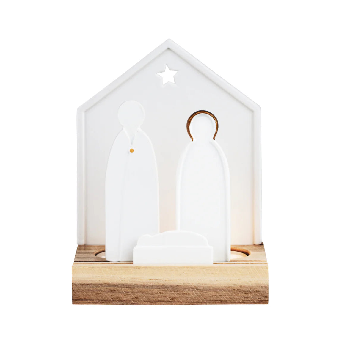 Nativity Tealight Holder - Family R90433