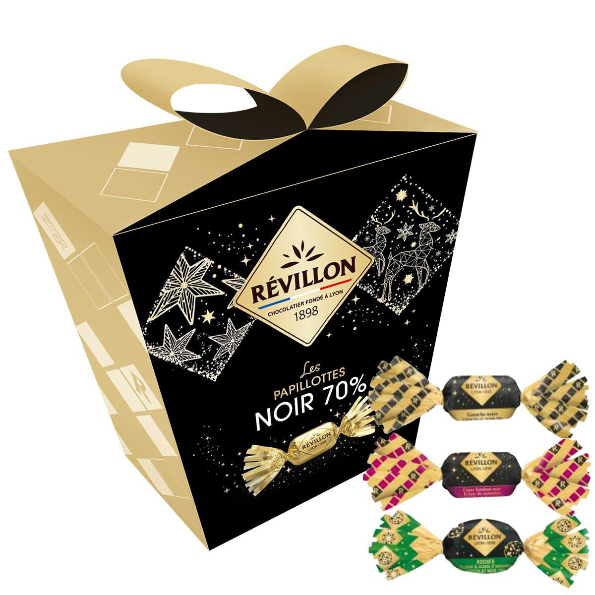 Papillotes Révillon Assorted Dark Chocolate 10.6oz