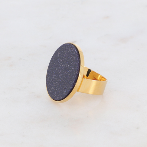 Blissie Ring Blue Sand
