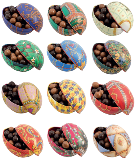 Le Petit Duc Fabergé mysterious egg filled with chocolate pearls 3.5oz