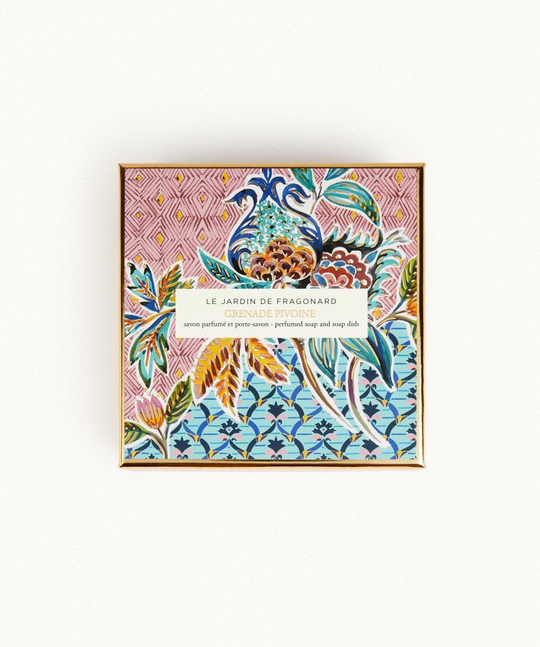 Pomegranate Peony (Grenade Pivoine) soap & dish soap Le Jardin de Fragonard - Fragonard