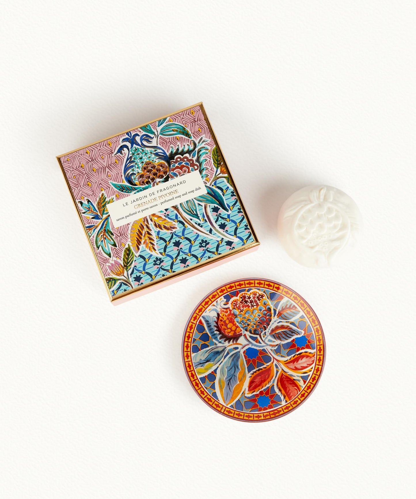 Pomegranate Peony (Grenade Pivoine) soap & dish soap Le Jardin de Fragonard - Fragonard