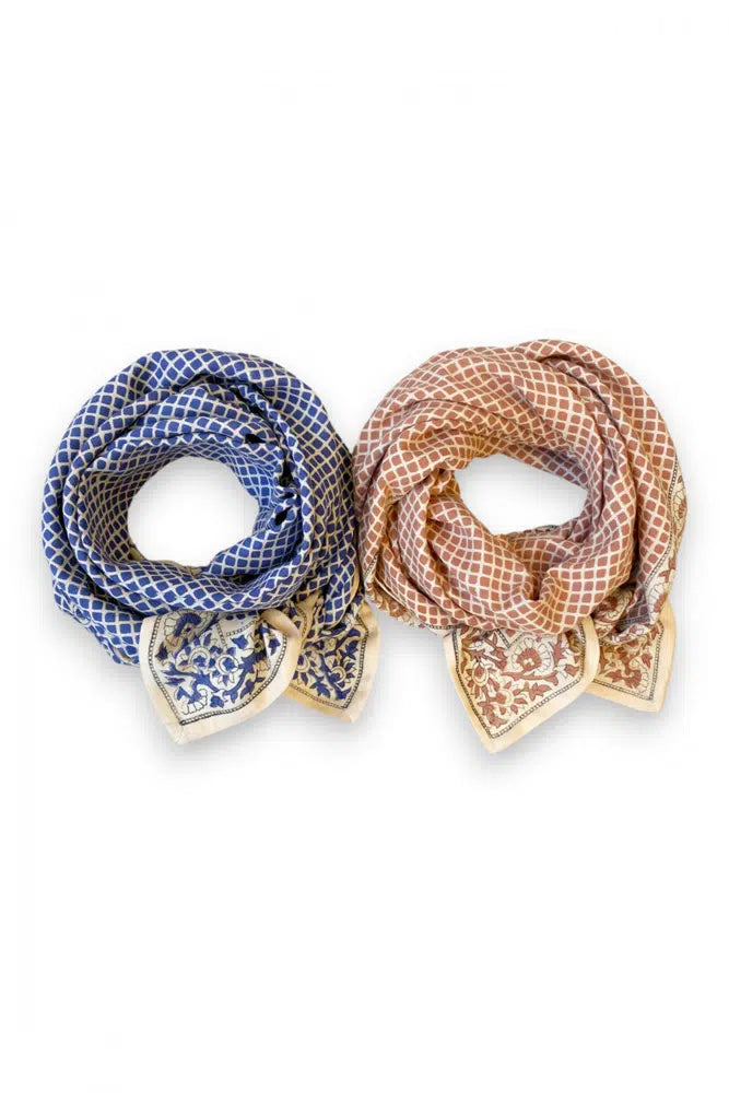 Big Scarf Mosaic - Navy