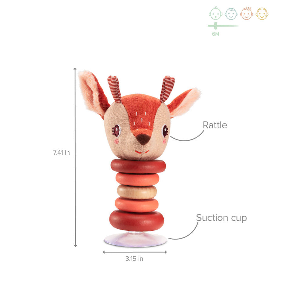 Stella Swinging Rattle With Suction Cup - Lilliputiens